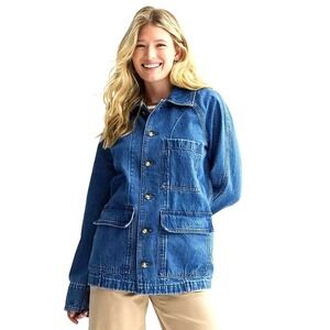 Sonoma Denim Chore Jacket Women's 4X Barn Coat Cowgirl Ranch Western Rodeo NEW